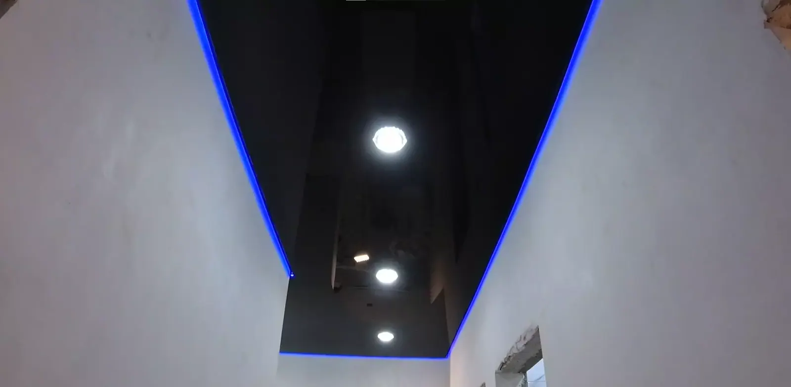 Черный натяжной потолок с подсветкой — Чебоксары, Юрия Гагарина, 3, фото 1